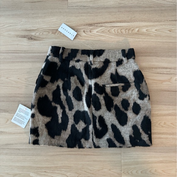 Topshop Brushed Leopard Mini Skirt - Picture 3 of 3